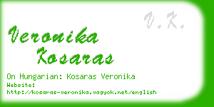 veronika kosaras business card